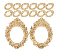 SHINYPASING 20pcs Mini Cadres Photo Vintage en Résine Ovale d'ange, Design DIY Robuste pour Décoration Intérieure et Projets Artistiques Créatifs