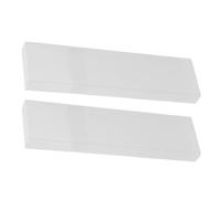 SHINYPASING 2pcs Boîte de Transport pour Gratte-langue en Plastique Blanc, Rangement Léger et Pratique, Design Élégant et Minimaliste, pour Voyage et Usage Quotidien