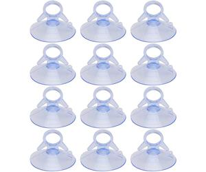 SHINYPASING 40 Ventouses Transparentes pour Pare-soleil de Pare-brise, Diamètre 4,5 Cm, Support Adhésif Puissant, Accessoires Automobiles pour Fixation Parasoleil, Usage Intérieur Voiture,