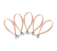 SHINYPASING 5 Câbles de Batterie en Cuivre Tressé, Fils de Mise la Terre Universels pour Voiture, Sangles de Masse Automobile, Connexion Parallèle pour Batterie, Accessoires Véhicule