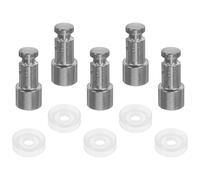 SHINYPASING 5 Sets de Pièces D'autocuiseur Électrique Joint en Caoutchouc et Vanne à Flotteur en Acier Inoxydable pour Autocuiseur 4l 5l 6l, Accessoires Fiables Cuisine