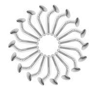 SHINYPASING 50 Pcs Boulons de Sécurité en Fer Galvanisé de L pour Rayonnage à Palettes, Épingles Robustes Argentées, Protection Chutes pour Projets de Rayonnage Maison ou Commerce