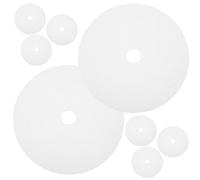 SHINYPASING 8pcs Feuilles de Déshydrateur Rondes en Silicone Réutilisables et Résistantes la Déchirure pour Fruits, Tapis Antiadhésif pour Sèche-aliments Blanc