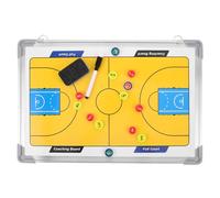 SHINYPASING Alliage D'aluminium Tableau de Stratégie de Basketball à Cadre | Surface Lisse et Texture Sable, Support Mural Suspendu, Accessoires Magnétiques, pour Entraîneurs et Joueurs