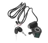 SHINYPASING Antivol de Contact pour Scooter Électrique 22 Mm, Interrupteur D'allumage avec Clé, Verrouillage de L'accélérateur Compatible 12-60v, Remplacement Poignée Pouce pour Vélo