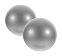 SHINYPASING Ballon de Yoga Multi-usage en Pvc Argenté 25 Cm pour Entraînement Équilibre et Renforcement, Lot de 2 Pièces pour Pilates et Exercices Quotidiens