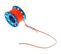 SHINYPASING Bobine de Plongée en Aluminium Léger 15m Bleu Déviodoir à Doigt Anti-enchevêtrement Accessoire sous-Marin pour Plongée en Apnée