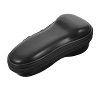 SHINYPASING Boîte de Rangement pour Rasoir Électrique Noire en Cuir Pu Étanche Fermeture Éclair Solide pour Voyage et Protection Chocs et Poussière
