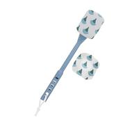 SHINYPASING Brosse Exfoliante Corps à Long Manche en Fibre et Éponge, Brosse de Bain pour Massage et Gommage, pour Nettoyage et Soin Peau