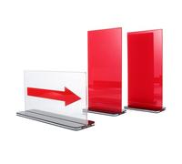 SHINYPASING Cartes de Pénalité en Acrylique Rouge pour Basketball Flèche de Conversion de Service, Accessoire Essentiel pour Compétitions et Matchs de Basketball