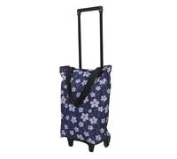 SHINYPASING Chariot de Courses Pliable Robuste avec Roulettes Monte-escaliers, Petit Chariot D'épicerie Portable en Acier Renforcé, pour Maison, Camping et Transport Facile des Courses