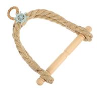 SHINYPASING Distributeur de Papier Toilette Mural en Rotin Naturel Tressé Main, Porte-Rouleau de Papier Hygiénique Style Méditerranéen, Support Décoratif Suspendu pour Salle de Bain,