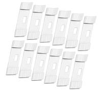 SHINYPASING D'onglets Lot de 12 Aveugles Blanc en Pom Résistant Clips de Fixation pour Réparation Stores à Bandes Verticales pour Stores Verticaux