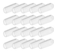 SHINYPASING Embouts en Caoutchouc Transparent 200 Pcs pour Serrage-têtes 4.0 Mm, Capuchons de Remplacement Doux et Résistants à L'humidité, Accessoires Bandeaux Cheveux pour Usage Quotidien