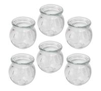 SHINYPASING Ensemble de 6 Ventouses en Verre Réutilisables pour Massage du Dos Articulations Kit de Ventouses Thérapeutiques en Verre Robuste pour Bien-domicile