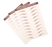 SHINYPASING Feuilles D'autocollants Autocollants Adhésifs Lot de 3 pour Sourcils Imperméables, Transfert 3d Réaliste Faciles à Décoller pour Maquillage Naturel