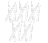 SHINYPASING Feutres craie liquide blanche 10 pièces stylo plastique simple pour tableau noir et miroir utilisation scolaire