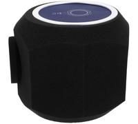SHINYPASING Housse de Protection Anti-vent pour Microphone en Éponge Absorbante Bleue Légère et Insonorisante pour Enregistrement Intérieur sur Pied de Sol