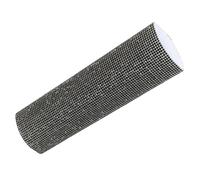 SHINYPASING Housse de Protection pour Poignée de Micro sans Fil Motif Strass Glamour en Plastique Noir, Facile à Appliquer et Pratique pour Chanteurs et Artistes en Divers Environnements