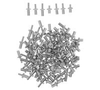 SHINYPASING Kit de 130 Rivets Aveugles en Aluminium à Tête Ronde avec Technologie Innovante de Rivetage, Assortiment Multi-tailles M5 7mm 9mm 11mm pour Équipements Mécaniques et Réparations