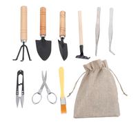 SHINYPASING Kit D'outils de Jardinage pour Plantes Succulentes 10 Pièces en Fer, Facile à Ranger et Sécurisé, pour Semis en Intérieur et Usage Domestique