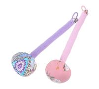 SHINYPASING Lot de 2 Marteaux de Massage Manuel 31 Cm en Absinthe Rose et Violet, Outil Portable pour Corps, Épaules et Dos, Détente Musculaire à Domicile, Bureau et Voyage, Sensation