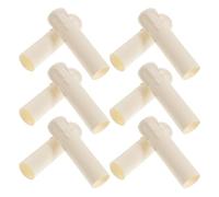 SHINYPASING Lot de 20 Manchons en Plastique Blanc Ø25x100mm pour Bougies de Lustre, Motif Gouttes de Cire Réalistes, Supports Légers Résistants la Chaleur, Accessoires Décoratifs