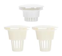 SHINYPASING Lot de 3 Filtres pour Crachoir en Abs Blanc, Accessoires Dentaires Solide et Légers, Fournitures Pratiques de Filtration Plastique pour Usage, Compatible Bassins de Lit,