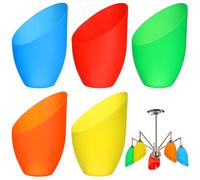 SHINYPASING Lot de 5 Abat-jour en Plastique Couleur Fer à Cheval, Diamètre Central 42 Mm, Couvre-lampe Décoratif pour Lampe de Table, Chambre et Salon, Accessoire Lampe Polyvalent