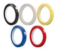 SHINYPASING Lot de 5 Autocollants Adhésifs Colorés pour Manche de Violon et Violoncelle, Ruban Pvc Solide sans Résidu, Guide des Notes pour Débutants, Compatible la Plupart des Violons,