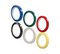 SHINYPASING Lot de 6 Autocollants pour Violon et Violoncelle, Ruban Adhésif Coloré Pvc, Guide des Doigts, Blanc Rouge Vert Noir Bleu Jaune Clair, Outil Apprentissage Manche Instrument à