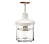 SHINYPASING Machine à Mousse pour Nettoyant Visage, Mousseur Manuel Gris-blanc Or, Tasse Doseuse Compacte pour Gel et Shampooing, Accessoire de Bain Pratique pour Voyage et Soins Peau