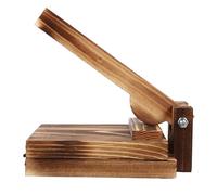 SHINYPASING Moule à Raviolis en Bois Carbonisé Carré, Presse-pâte Manuel, Outil de Pressage Pratique pour Feuilles de Raviolis, Accessoire la Cuisine Indispensable pour Préparation Maison