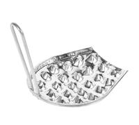 SHINYPASING Outil à Gratter les Spaetzle en Acier Inoxydable Design en Maille Métallique, 23 Trous Larges, pour Fabrication Facile de Nouilles Moelleuses Cuisine