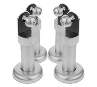 SHINYPASING Pieds de Support en Acier Inoxydable 4 Pcs, Hauteur 10 Cm, pour Cloison de Salle de Bain et Toilettes Publiques, Accessoire Solide pour Aménagements Sanitaires Industriels