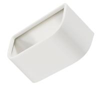 SHINYPASING Poubelle Cuisine Suspendue sans Couvercle 3,5 L en Hips et Pp Blanche Petite Poubelle Murale Pratique Cuisine Salle de Bain et Chambre Comptoir Multifonctionnelle