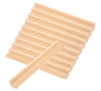 SHINYPASING Présentoir à Lettres en Pin Beige 19cm 10 Pièces Support de Latte Simple pour Décoration Artisanale et Accessoire D'apprentissage pour Garçon et Filles