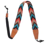 SHINYPASING Sangle de Ukulélé Réglable en Nylon et Cuir Double Crochet J, Accessoire Confortable et Facile à Attacher pour Ukulélé de 21 à 26 Pouces