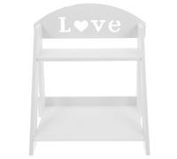 SHINYPASING Support de Rangement Maquillage Double Couche en PVC Blanc Léger et Résistant, Design Élégant et Moderne pour Salle de Bain ou Usage à Domicile