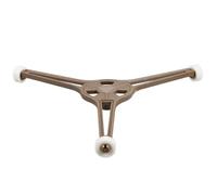 SHINYPASING Support Roulettes en Plastique Four -ondes de Anneau pour Noir Cadre Triangulaire et pour Plateau Tournant Stable et Compatible