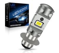 SHINYY Ampoule P15D H6M LED pour Moto Phares 6500K Blanc CSP Chips 300% Super Brillant P15D-25-1 Base Feux de croisement ou route LED Lampe pour Yamaha, ATV YFZ YFM Raptor Tractor Scooter