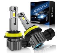 SHINYY Ampoules H11 H8 H9 LED Phare, 2025 22000LM CANbus Sans Erreur 6500K Blanc Haute Luminosité Lampes LED H11 Brouillard Feux de Route Croisement Pour Voiture, Remplace Halogènes et Xénon, 2PCS