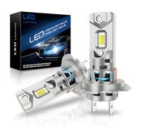 SHINYY Ampoules H7 LED de Phare 24000LM, 2025 Nouveau 6500K Blanc Froid Haute Puissant Lampes LED H7 Feux de Croisement/Feux de Route, 1:1 Taille, Plug and Play, Pack de 2