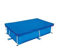 Shinyzone 260x170x61cm Bâches pour Piscines,Couverture de Protection de Piscine Rectangulaire avec Attaches en Corde,Bâche Durable Antipoussière Coupe-Vent pour Piscines Hors Sol