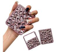 Shinyzone Coque Bling pour Samsung Galaxy Z Flip 3 5G 2021,Strass 3D Rose avec Diamant Complet Cristal Brillant Etui Housse Coque Samsung Z Flip 3 Glitter pour Femme Fille