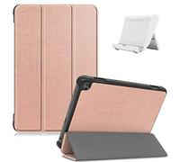 Shinyzone Coque pour Amazon Fire HD 8/Fire HD 8 Plus (10th Gen 2020 Release),Ultra Mince Léger Housse Étui de Protection avec Support Fonction et Veille/Réveil Automatique,Or Rose