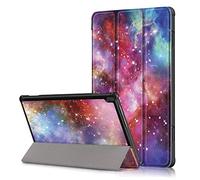 Shinyzone Coque pour Lenovo Tab M10 10.1 Pouce TB-X605/TB-X505,Housse de Support Rabat Béquille Smart Cover avec Fonction Veille/Réveil Automatique,Étui Mince en Cuir Antichoc,Galaxy