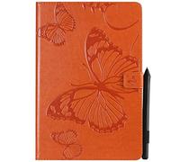 Shinyzone Housse Coque pour Samsung Galaxy Tab S4 10.5 Pouce 2018 T830 T835 T837,Etui Pochette Tablette Portefeuille en Cuir avec Porte Stylet Pencil,Veille et Réveil Automatiques,Orange