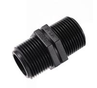 SHIOFRCN 1 pc 1/2" 3/4" 1" 1.5" 2" 2.5" BSP Filetage Mâle Hex Mamelon Union PVC Raccord De Tuyau Coupleur Adaptateur Connecteur d'eau Dia Joints Égaux(Black-2)