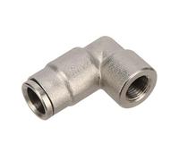 SHIOFRCN 1 pc connecteurs Rapides 1/8 "Filetage Femelle à 3/8" connecteur coudé 9.52mm Tuyau Tuyau té coude, connecteur Rapide Buses de brumisation en cuivre(Elbow)